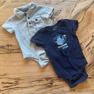 babyGap Onesie Bundle:  Polo, 'Teething Bites'
